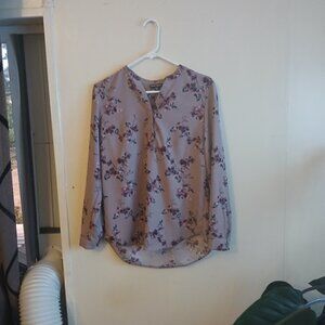 Hilary Radley women's floral print blouse Size small 100% polyester